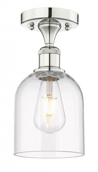 Bella - 1 Light - 6 inch - Polished Nickel - Semi-Flush Mount (3442|616-1F-PN-G558-6CL)