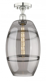 Vaz - 1 Light - 10 inch - Polished Nickel - Semi-Flush Mount (3442|616-1F-PN-G557-10SM)