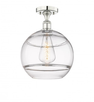 Rochester - 1 Light - 12 inch - Polished Nickel - Semi-Flush Mount (3442|616-1F-PN-G556-12CL)