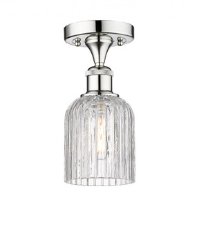 Bridal Veil - 1 Light - 5 inch - Polished Chrome - Semi-Flush Mount (3442|616-1F-PC-G559-5CL)