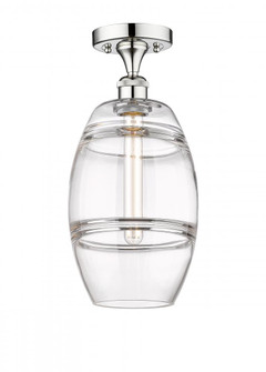 Vaz - 1 Light - 8 inch - Polished Chrome - Semi-Flush Mount (3442|616-1F-PC-G557-8CL)