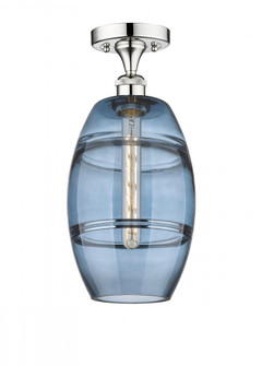 Vaz - 1 Light - 8 inch - Polished Chrome - Semi-Flush Mount (3442|616-1F-PC-G557-8BL)