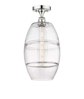 Vaz - 1 Light - 10 inch - Polished Chrome - Semi-Flush Mount (3442|616-1F-PC-G557-10CL)