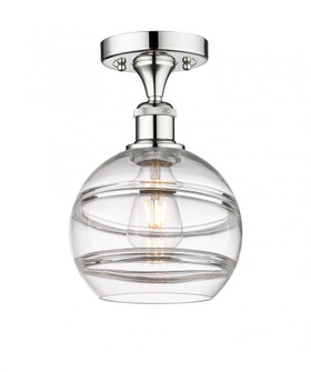 Rochester - 1 Light - 8 inch - Polished Chrome - Semi-Flush Mount (3442|616-1F-PC-G556-8CL)