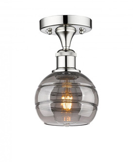 Rochester - 1 Light - 6 inch - Polished Chrome - Semi-Flush Mount (3442|616-1F-PC-G556-6SM)