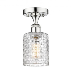 Cobbleskill - 1 Light - 5 inch - Polished Chrome - Semi-Flush Mount (3442|616-1F-PC-G112C-5CL)