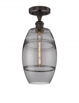 Vaz - 1 Light - 8 inch - Oil Rubbed Bronze - Semi-Flush Mount (3442|616-1F-OB-G557-8SM)