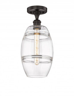 Vaz - 1 Light - 8 inch - Oil Rubbed Bronze - Semi-Flush Mount (3442|616-1F-OB-G557-8CL)