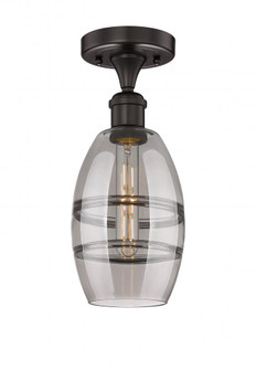 Vaz - 1 Light - 6 inch - Oil Rubbed Bronze - Semi-Flush Mount (3442|616-1F-OB-G557-6SM)