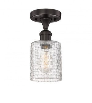 Cobbleskill - 1 Light - 5 inch - Oil Rubbed Bronze - Semi-Flush Mount (3442|616-1F-OB-G112C-5CL)