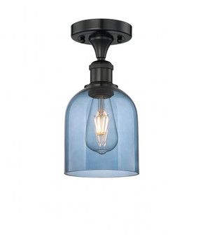 Bella - 1 Light - 6 inch - Matte Black - Semi-Flush Mount (3442|616-1F-BK-G558-6BL)