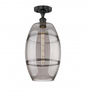 Vaz - 1 Light - 10 inch - Matte Black - Semi-Flush Mount (3442|616-1F-BK-G557-10SM)