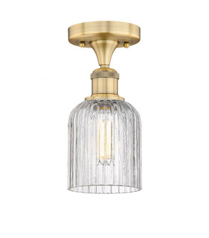 Bridal Veil - 1 Light - 5 inch - Brushed Brass - Semi-Flush Mount (3442|616-1F-BB-G559-5CL)