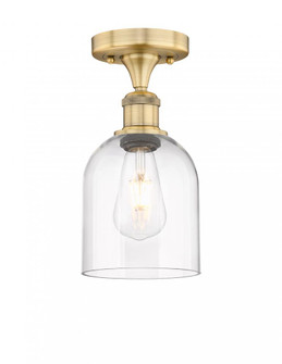 Bella - 1 Light - 6 inch - Brushed Brass - Semi-Flush Mount (3442|616-1F-BB-G558-6CL)