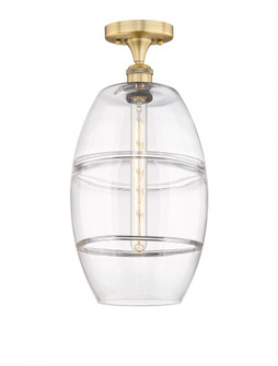 Vaz - 1 Light - 10 inch - Brushed Brass - Semi-Flush Mount (3442|616-1F-BB-G557-10CL)
