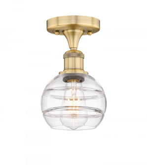 Rochester - 1 Light - 6 inch - Brushed Brass - Semi-Flush Mount (3442|616-1F-BB-G556-6CL)