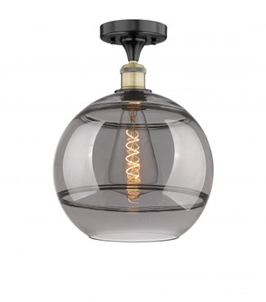 Rochester - 1 Light - 12 inch - Black Antique Brass - Semi-Flush Mount (3442|616-1F-BAB-G556-12SM)