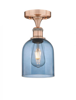 Bella - 1 Light - 6 inch - Antique Copper - Semi-Flush Mount (3442|616-1F-AC-G558-6BL)