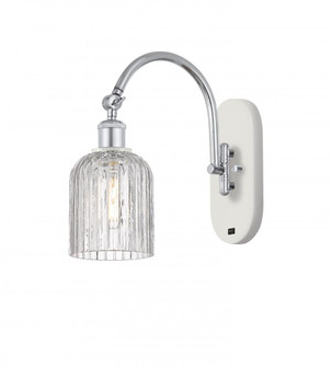 Bridal Veil - 1 Light - 5 inch - White Polished Chrome - Adjustable Swing Arm (3442|518-1W-WPC-G559-5CL)