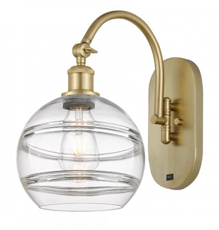 Rochester - 1 Light - 8 inch - Satin Gold - Adjustable Swing Arm (3442|518-1W-SG-G556-8CL)