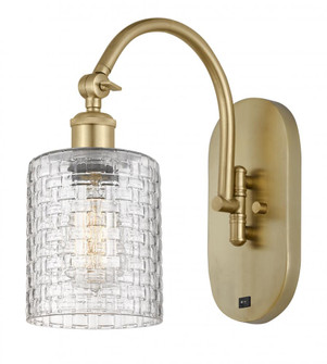 Cobbleskill - 1 Light - 5 inch - Satin Gold - Adjustable Swing Arm (3442|518-1W-SG-G112C-5CL)