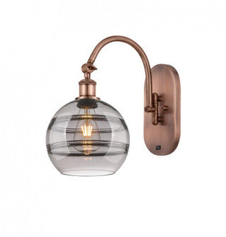 Rochester - 1 Light - 8 inch - Antique Copper - Adjustable Swing Arm (3442|518-1W-AC-G556-8SM)