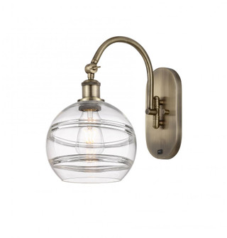 Rochester - 1 Light - 8 inch - Antique Brass - Adjustable Swing Arm (3442|518-1W-AB-G556-8CL)