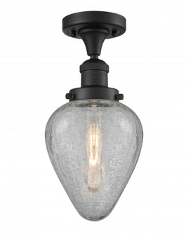 Geneseo - 1 Light - 7 inch - Matte Black - Semi-Flush Mount (3442|517-1CH-BK-G165-LED)