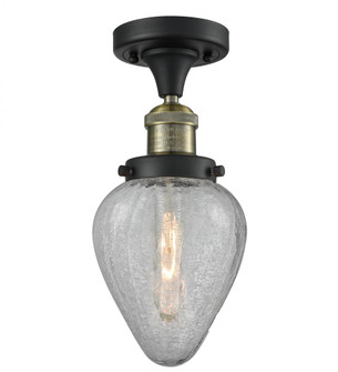 Geneseo - 1 Light - 7 inch - Black Antique Brass - Semi-Flush Mount (3442|517-1CH-BAB-G165-LED)