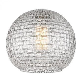 Athens 8'' Clear Basket Weave Glass (3442|G122C-8CL)