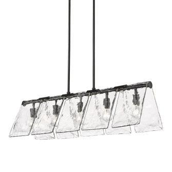 Golden Lighting Serenity 5-light Island Light in Matte Black (36|6072-LP BLK-HWG)