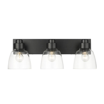 3 Light Bath Vanity (36|0314-BA3 BLK-CLR)