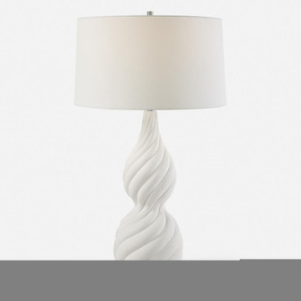 Uttermost Twisted Swirl White Table Lamp (85|30240)