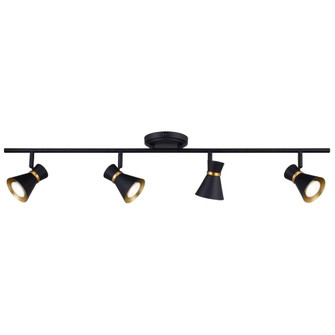 Alto 4 Light LED Directional Light Matte Black and Satin Brass (51|C0287)