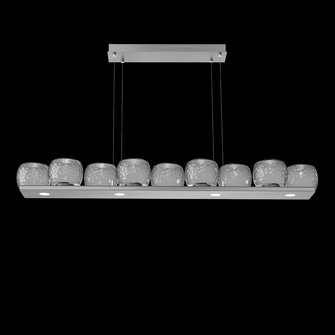 Vessel 59-inch Platform Linear-Satin Nickel-Smoke Blown Glass-Stainless Cable-LED 2700K (1289|PLB0091-0C-SN-S-CA1-L1)
