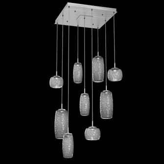 Vessel Square 9pc Multi-Pendant (1289|CHB0091-09-SN-S-C01-L1)