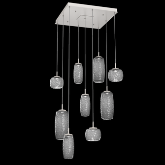 Vessel Square 9pc Multi-Pendant (1289|CHB0091-09-BS-S-C01-L3)