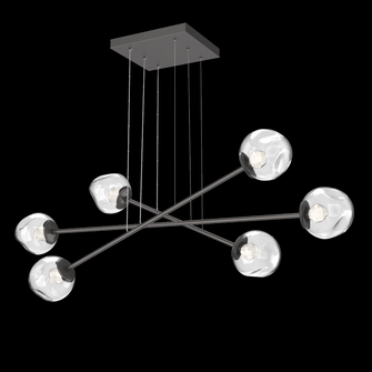 Luna Triple Moda-Graphite-Zircon Inner - Clear Outer-Stainless Cable-LED 2700K (1289|PLB0086-M3-GP-ZC-CA1-L1)