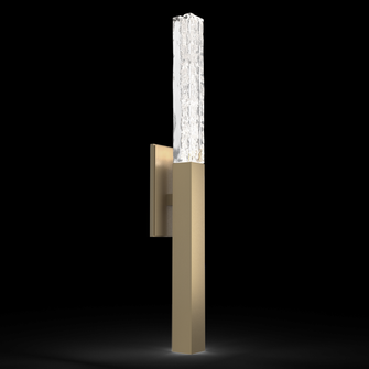 Axis Indoor Sconce - 26-Gilded Brass-Clear Textured Cast Glass-Ready to Ship (1289|IDB0060-26-GB-GC-L3-RTS)