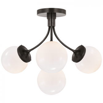 Prescott Medium Semi-Flush Mount (279|KS 4407BZ-WG)