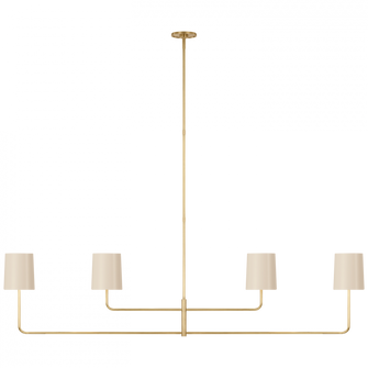 Go Lightly 70'' Four Light Linear Chandelier (279|BBL 5087SB-CW)