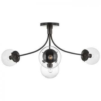 Prescott Large Semi-Flush Mount (279|KS 4009BZ-CG)