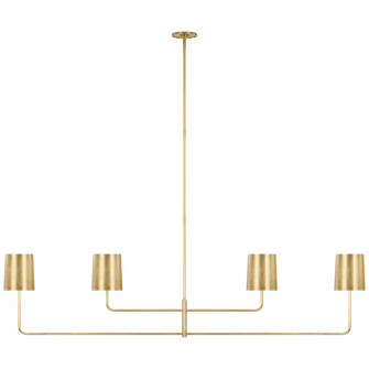 Go Lightly 70'' Four Light Linear Chandelier (279|BBL 5087SB-SB)