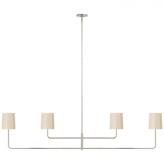 Go Lightly 70'' Four Light Linear Chandelier (279|BBL 5087PN-CW)