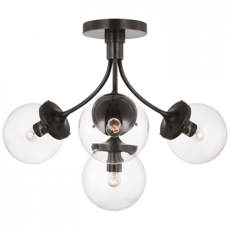 Prescott Medium Semi-Flush Mount (279|KS 4407BZ-CG)