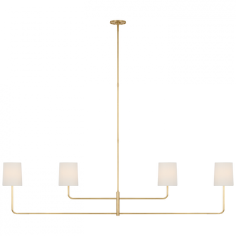 Go Lightly 70'' Four Light Linear Chandelier (279|BBL 5087SB-L)