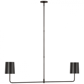 Go Lightly 54'' Two Light Linear Chandelier (279|BBL 5085BZ-BZ)