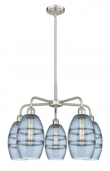 Vaz - 5 Light - 24 inch - Satin Nickel - Chandelier (3442|516-5CR-SN-G557-6BL)