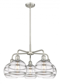 Rochester - 5 Light - 26 inch - Satin Nickel - Chandelier (3442|516-5CR-SN-G556-8CL)