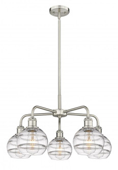 Rochester - 5 Light - 24 inch - Satin Nickel - Chandelier (3442|516-5CR-SN-G556-6CL)